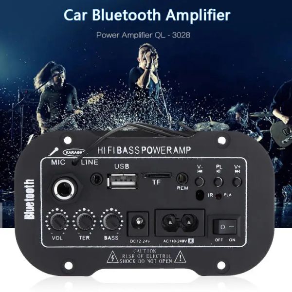 Amplificateur Universal Car Audio amplificateur ampli mp3 micro sd USB dvd stéréo hifi bass power télécommande