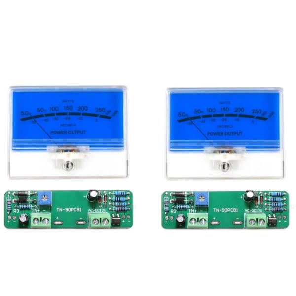 Amplificateur VU Nivel METER STÉRÉO PREAMP TUBE Amplificateur Indicateur de carte DB PREAMP AUDIO POWER METTER AVEC POINTE