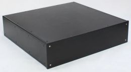 Amplificateur WA89 noir All Aluminium Amplificateur Châssis / préamplificateur / tube Amplement Ample / AMP Boîte de casse / DIY (453 * 110 * 436mm)