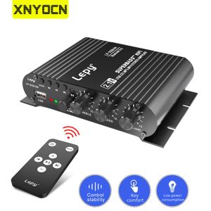 Amplificateur xnyocn lp838 mini audio hifi bluetooth compatible Classe D amplificateur TPA3116 AMP numérique 50W * 2 AUDIO CAR USB / AUX IN