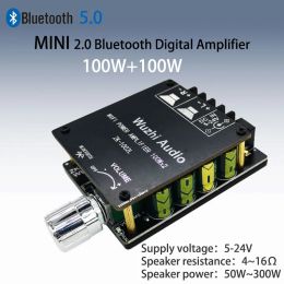 Versterker ZK1002L 1002 100WX2 TPA3116 Mini Bluetooth 5.0 Wireless Audio Power Digital Amplifier Board Stereo AMP DC 12V 24V 24V