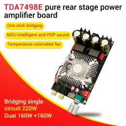 Amplificateur ZK1602 Pure arrière Power Power Amplifier la carte d'amplificateur haute puissance TDA7498E stéréo 160wx2 Bridge Mono 220W
