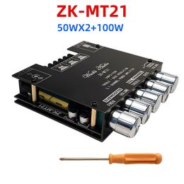 Versterker ZKMT21 Subwoofer Digitale stroomversterker Bord 2.1 Channel Stereo AMP -module 50WX2+100W Bluetooth 5.0 BASS AMP
