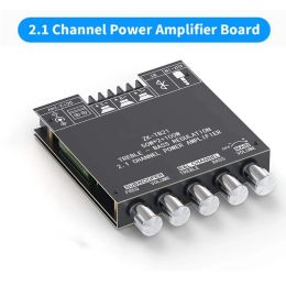 Amplificateur ZKTB21 ZKMT21 BLUETOOTH 5.0 STÉRÉO AUDIO RECEPIR AMPLIFICER BOARD 2.1 Channel Mini Subwoofer TPA3116D2 50WX2 + 100W