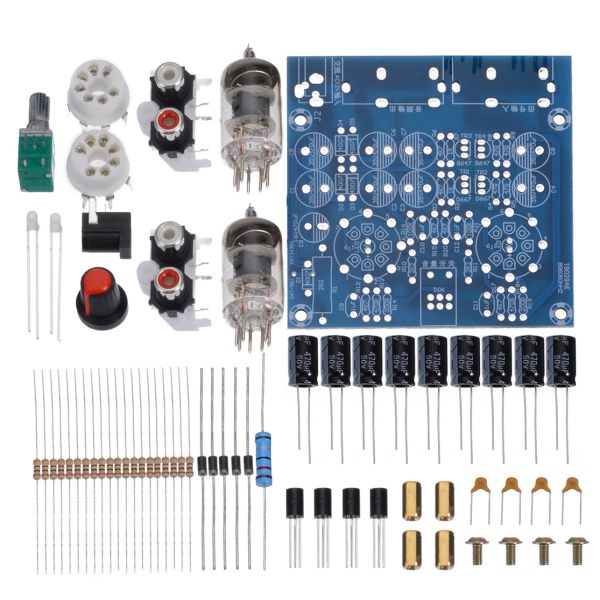 Amplificateurs 1PC DIY Tube Amplificateur audio carte 2,0 canal AC12V 0,8 A Préamper AUDIO MÉTIQUER 6J1 VALVE BILE BUFFER