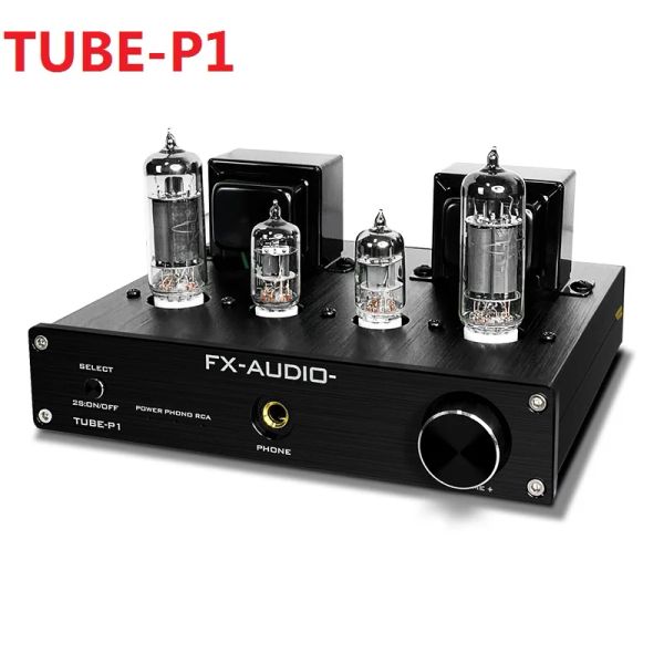 Amplificateurs 2020 FXAUDIO NOUVEAU TUBEP1 TUBE ELECTRONIQUE À UNIQUE 6J1 + 6P1 Amplificateur d'alimentation de bureau / Amplificateur audio casque de 6,35 mm 2,5W * 2