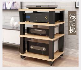 Amplificateurs 4layer HIFI Amplificateur Armoire Amplificateur Rack Amplificateur Armoire audio Rack 234 Couche Équipement Audio Rack en bois massif KTV