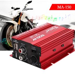 Amplificateurs 500W Car Amplificateur Sound Channel 2.0 HIFI AUDIO Amplificateur MA150 RCA AUDIOE ENTRÉE DC12V2A USB 5V ALIMENTATION DE SORTIE