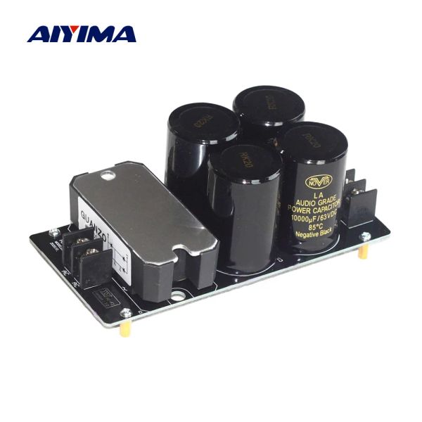 Amplificateurs Aiyima 100A Amplificateur Rectifier Filtre Board Signal Alimentation Filtre Rectifier 50V 63V 80V 100V Condensateur pour l'amplificateur audio