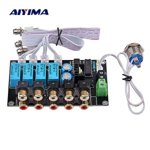 Amplificateurs Aiyima Amplificateur stéréo Amplificateur à quatre voies Hifi DC AC Switch Switch Relais Contrôle Sélectionnez Amplificateurs Amplificador DIY pour Home Theatre