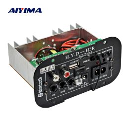 Amplificateurs Aiyima Amplificateur Subwoofer Amplificateur Car Bluetooth Audio Amplificateurs 12V 24V 220V pour 58 pouces Speakers DIY