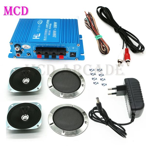 Amplificadores Arcade Game Console Accesorios Amplificador HIF Audio Kit de bricolaje 180W AMPLIFICADOR AMPLIFICADOR PC DVD MP3 Música Player de 12 V Inicio Audio