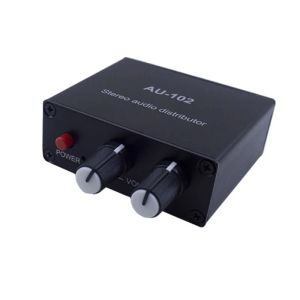 Amplificadores AU102 1 Entrada 2 Salida Música estéreo Señal de audio Preamplificador Amp Auriculares Auriculares Ganancia de control de 3.5 mm Tono de control de volumen