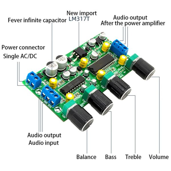 Amplificadores BBE2150+UPC1892T Potencia Amplificador preamplificador PLATIS DE TONE HIFI AMPLIFICADOR PRESPLIFICADOR SIDABLE PARA AUDIO AUDIO AUDIO DIY DIY