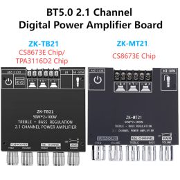 Amplificateurs CS8673E / TPA3116D2 CHIP BLUETOOTH 5.0 BANDE Amplificateur ZKTB21 / MT21 50WX2 + 100W 2.1 POWER POWER AUDIO STÉRÉO Amplificateur Module DIY Module DIY