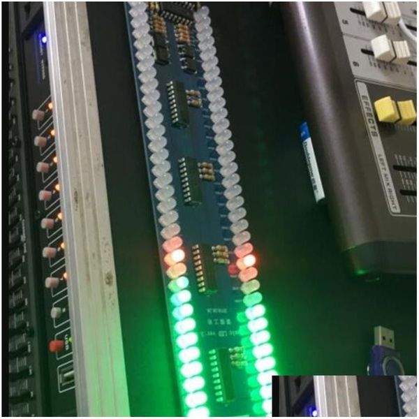 Amplificateurs Ghxamp Dual 40 LED Music Spectrum Niveau indicateur Board O mp3 Contrôle son