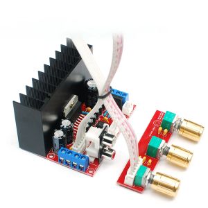 Amplificateurs Hifi Power Amplificateur Board TDA7377 2.1Ch Bass Treble 3 canaux Amplificateurs sonores pour le système audio domestique de haut-parleur