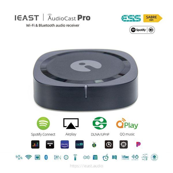 Amplificadores Ieast Audiocast Pro M50 Receptor de audio inalámbrico Wifi Multi Room Airplay Bluetooth 5.0 Caja de música Sistema de alta fidelidad Spotify Tidal Pando