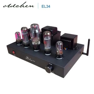 Amplificateurs Laochen EL34 Classe A Amplificateur de tube Pure préampli Hifi Fever Home Theatre Audio Amplificateur avec Bluetooth 5.0