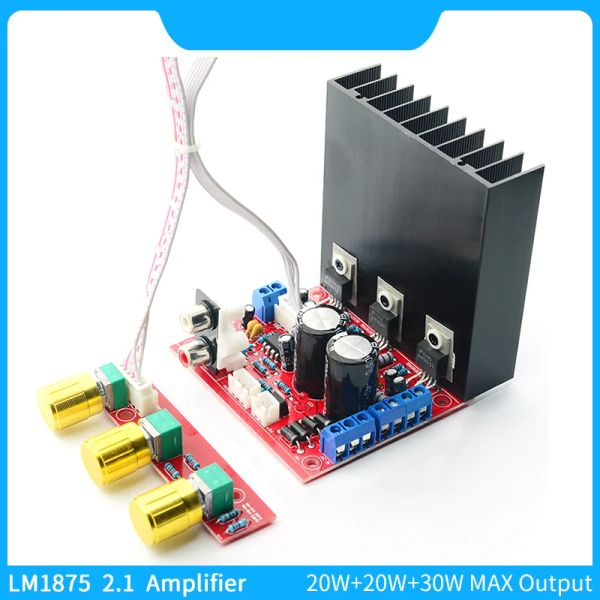 Amplificateurs LM1875 Board d'amplificateur de puissance audio 20W 2.1 canaux Amplificateurs de subwoofer Système audio de bricolage 3 canaux