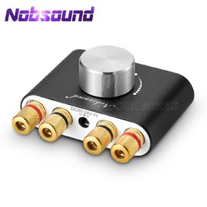 Amplifiers Nobsound Mini Bluetooth 5.0 TPA3116 Digital Amplifier Hifi Stereo Audio Receiver Power Amp 50W50W Car Sound Amplifiers 230113