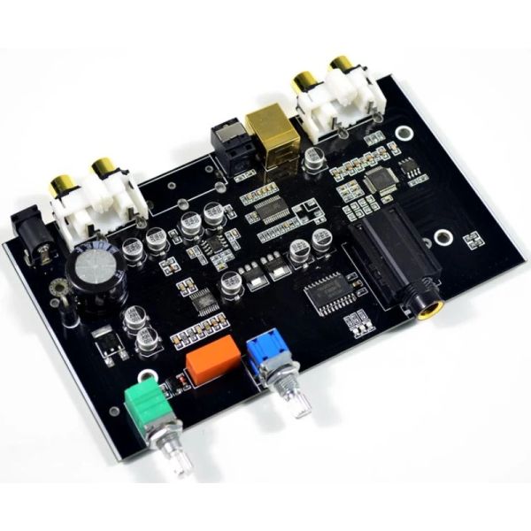 Amplificadores PCM5100 Digital a analógico Convertidor USB Fibra óptica RCA DAC Tablero de decodificación 96KHz para PC TV Amplificador