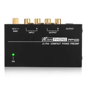 Amplificadores Phono Preamp Amplificador UltraCompact Preamplificador Audio Amp Amplificador con entrada M/M SALIDA RCA 1/4 '' Salida TRS