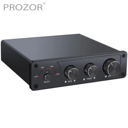 Amplificateurs Prozor 50W + 50W amplificateur audio Amplificateur numérique Amplificateur optique coaxial RCA AUX TO Analog Audio Converter 192KHz 24bit STÉRÉO AMP