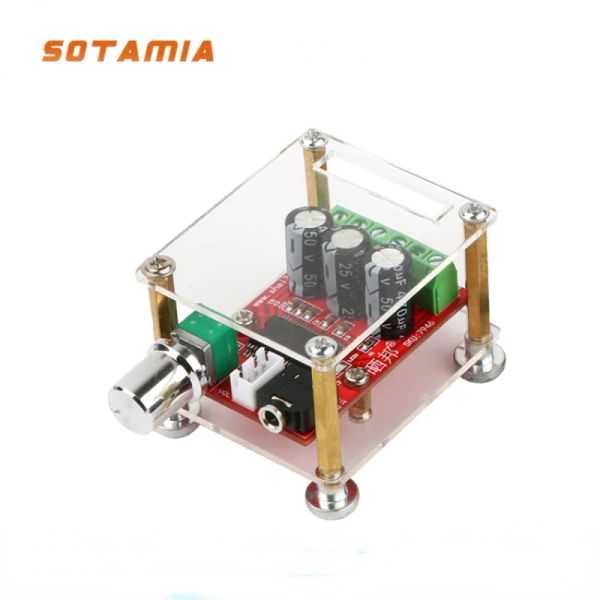 Amplificateurs Sotamia YDA138E Power Amplifier Board 2.0 Stéréo Classe D Amplificateur de haut-parleurs Sound Mini Home Audio Amplificador 12WX2 avec Shell