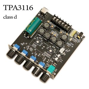 Amplificateurs TPA3116 Board d'amplificateur 2.1 Digital D Classe 500W * 2 + 100 WWHIFI High Fidelity Bluetooth 5.0 Amplificateur Board
