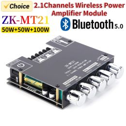 Amplificateurs ZKMT21 CS8673E 2.1 canal Bluetooth 5.0 HiFi Subwoofer Amplificateur Board 50WX2 + 100W APPORT