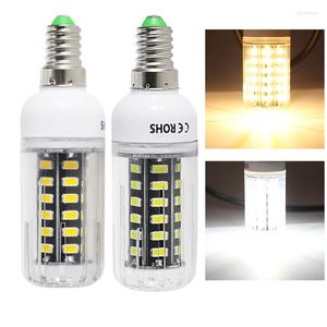 Ampolla Led E14 bombilla de maíz 7W Super Ac Dc 12V 24v 36v 48v 60V 110V 220V foco vela hogar dormitorio iluminación lámpara de ahorro de energía