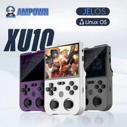 Ampown Xu10 Handheld Game Console 3.5 IPS-scherm 3000 mAh batterij Linux System Ingebouwde retro-games draagbare videogameconsole 240410
