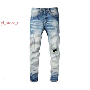Amrir jeans denim broek heren jeans ontwerper Jean Men Black broek hoogwaardige kwaliteit rechte ontwerp retro streetwear casual trainingsontwerpers Pant 2120