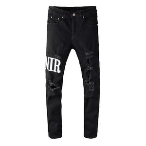 Amrir Jeans pantalon denim en denim pour hommes de designer jean hommes pantalons noirs haut de gamme de conception directe rétro streetwear pantalon pantalon