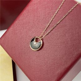 amuleto de diseñador collar collares de amor para mujer joyería mujer 18 K oro rosa concha blanca cadena para hombre collar de corazón joyería de diseño envío gratis