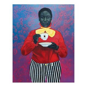 Amy Sherald Grand Dame Queenie schilderij Poster Print Home Decor ingelijst of ingelijste Popaper Material232L