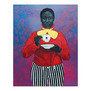 Amy Sherald Grand Dame Queenie schilderij Poster Print Home Decor ingelijst of ingelijste Popaper Material256m