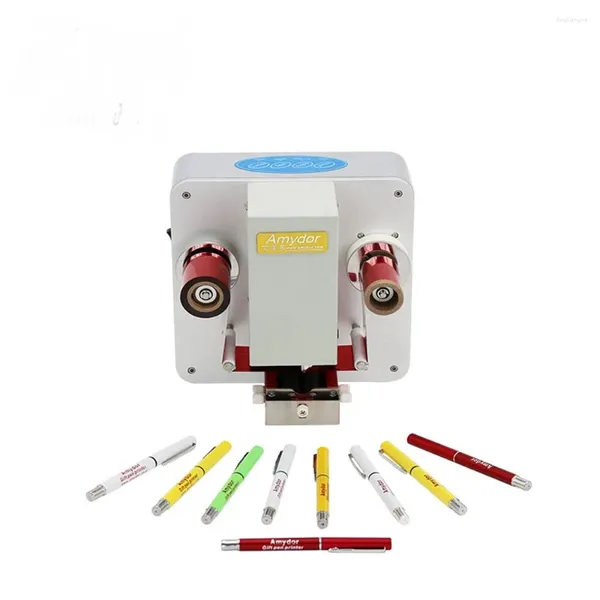 Imprimante à stylo numérique Amydor/feuille d'estampage pour l'impression en or AMD55Y sur le Tube de rouge à lèvres de marque de cylindre