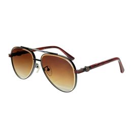 nouvelles lunettes de soleil pilotes design M Z025 montures en métal exquis avec lentilles uv400 coupant des lunettes en cristal de style populaire en acétate simple classique de haute qualité