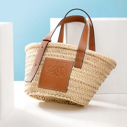 Anagram A5 Tote Fold Raffias Designer Beach Bag 10a Shopper de paja Madre de moda para hombre Bolsa de canasta de verano Luxury