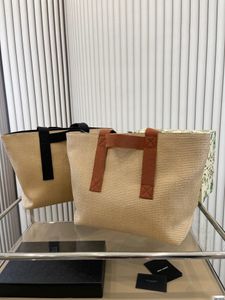 Anagram mandtas Nieuwe straw woman boodschappentassen strand vakantie handtas zomer haak shopper bakken emmer 35x31cm