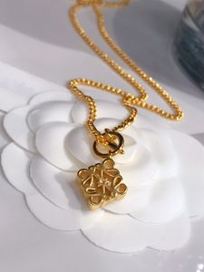 Anagram dames loewe hanger ketting ontwerper sieraden goud zilveren charm loewe kettingen link ketting mode mode liefde ketting sieraden