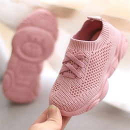 Anakanak Sepatu Anti Slip Lembut Bawah Bayi Sneaker Kasual Datar Ukuran Gadisgadis Lakilaki Bernapas 220611