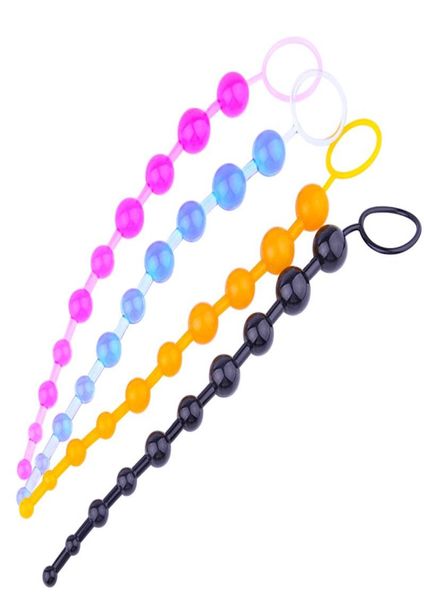 Stimulateur de perles anales flexibles, 10 boules, godemichet Anal, masseur, jouets Sexy pour adultes, pour femmes et hommes, Sex Shop1604980