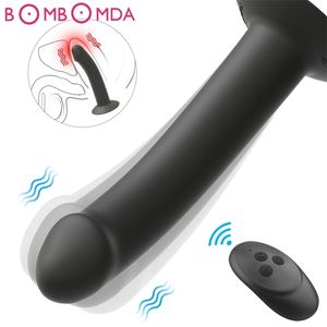 Anale plug prostaat massager seksproducten draadloze externe vaginale stimulator met sukkel siliconen dildo seksspeeltjes voor man vrouw 240408