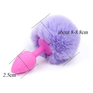 Anale Plug Tail Erotic Toys Fetish Sex Silicone Butt Plug Adult Games Q71115 S924