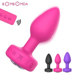 Vibratrice de bout à distance sans fil de fiche anale Men de la prostate Stimulateur de masseur de la prostate masturbateur féminin pour les femmes sexuels 240320