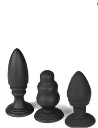 Sexe anal Trois types de modèles différents à choisir plug anal en silicone plug anal en silicone boule anale anneau pénien plug anal en silicone3920414