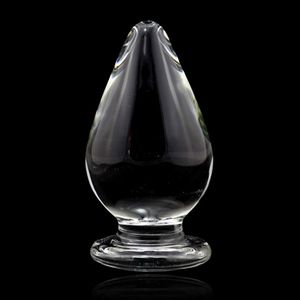 Anale Seksspeeltjes Super Big Size Glas Butt Plug Winkelen 10 * 5 cm Sexy enorme Pyrex Crystal Anal Plug voor vrouwen en mannen Sex Producten Y1893002